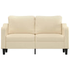 2-sitssoffa gräddvit 140 cm tyg