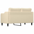 2-sitssoffa gräddvit 140 cm tyg