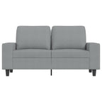 2-sitssoffa ljusgrå 120 cm tyg