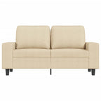 2-sitssoffa gräddvit 120 cm tyg