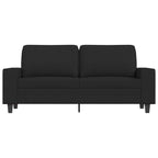 2-sitssoffa svart 140 cm tyg