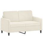 2-sitssoffa gräddvit 120 cm sammet