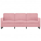 3-sitssoffa rosa 180 cm sammet
