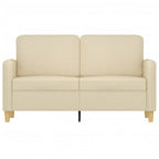 2-sitssoffa gräddvit 120 cm tyg