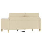 2-sitssoffa gräddvit 140 cm tyg