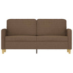 2-sitssoffa brun 140 cm tyg