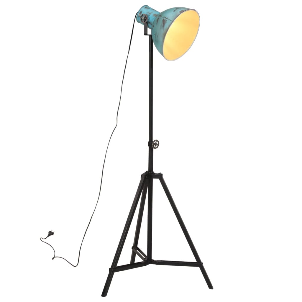 Helvara - Golvlampa 25 W nött blå 61x61x90/150 cm E27