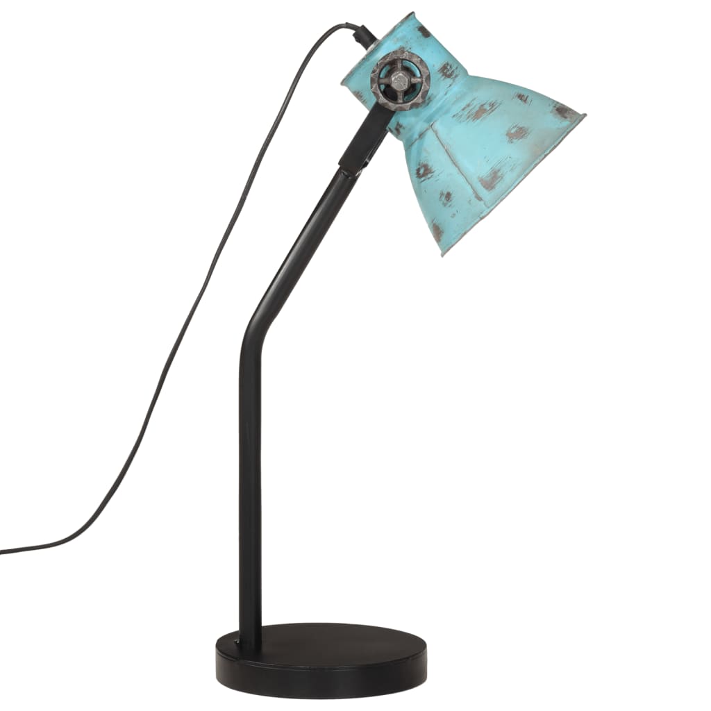 Cenvio - Skrivbordslampa 25 W nött blå 17x17x60 cm E27