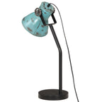Cenvio - Skrivbordslampa 25 W nött blå 17x17x60 cm E27