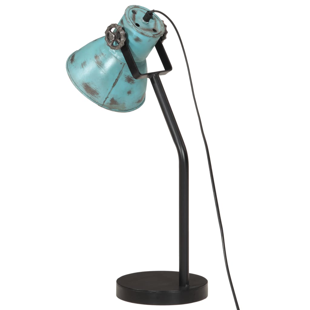 Cenvio - Skrivbordslampa 25 W nött blå 17x17x60 cm E27