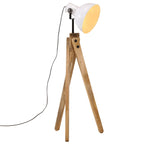 Zavlira - Golvlampa 25 W vit 45x45x120 cm E27