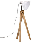 Zavlira - Golvlampa 25 W vit 45x45x120 cm E27