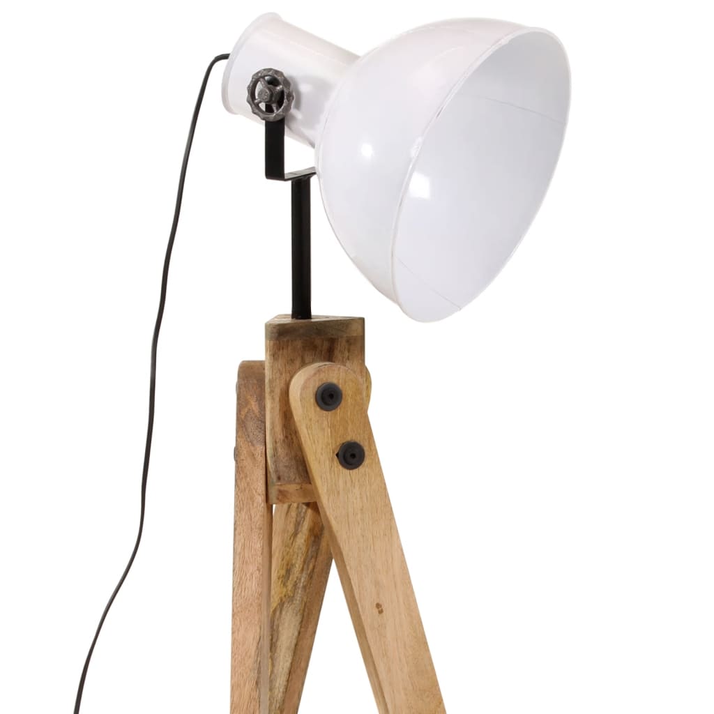 Zavlira - Golvlampa 25 W vit 45x45x120 cm E27