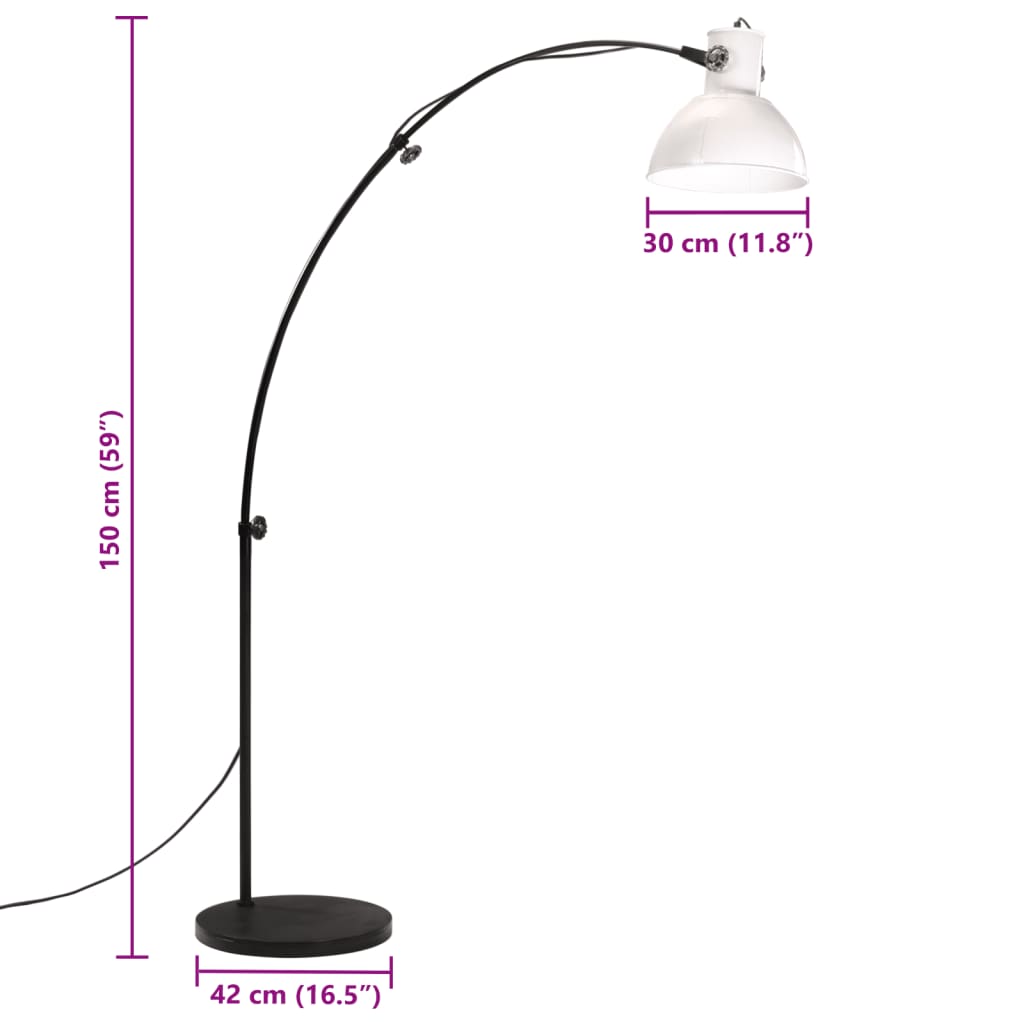 Zorlumo - Golvlampa 25 W vit 150 cm E27