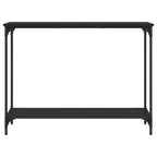 Avlastningsbord svart 101x30,5x75 cm konstruerat trä