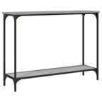 Avlastningsbord grå sonoma 101x30,5x75 cm konstruerat trä