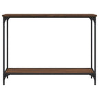 Avlastningsbord brun ek 101x30,5x75 cm konstruerat trä