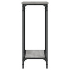 Avlastningsbord grå sonoma-ek 75x30,5x75 cm konstruerat trä