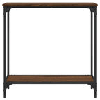 Avlastningsbord brun ek 75x30,5x75 cm konstruerat trä