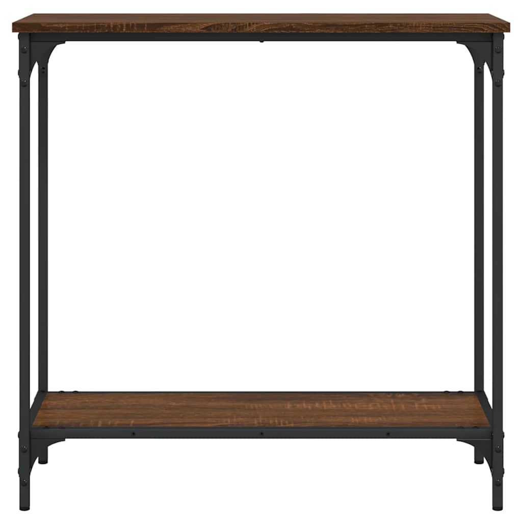 Avlastningsbord brun ek 75x30,5x75 cm konstruerat trä