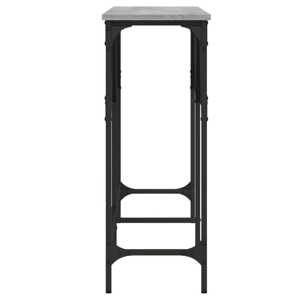 Avlastningsbord grå sonoma 140x29x75 cm konstruerat trä