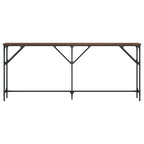 Avlastningsbord brun ek 180x23x75 cm konstruerat trä