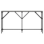 Avlastningsbord grå sonoma 140x23x75 cm konstruerat trä