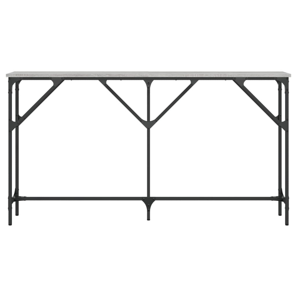 Avlastningsbord grå sonoma 140x23x75 cm konstruerat trä