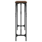 Avlastningsbord brun ek 140x23x75 cm konstruerat trä