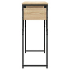 Avlastningsbord med hylla sonoma-ek 105x30x75cm konstruerat trä