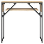 Avlastningsbord med hylla sonoma-ek 75x30x75cm konstruerat trä