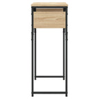 Avlastningsbord med hylla sonoma-ek 75x30x75cm konstruerat trä