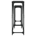 Avlastningsbord 2 st svart konstruerat trä