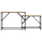 Avlastningsbord 2 st sonoma-ek konstruerat trä