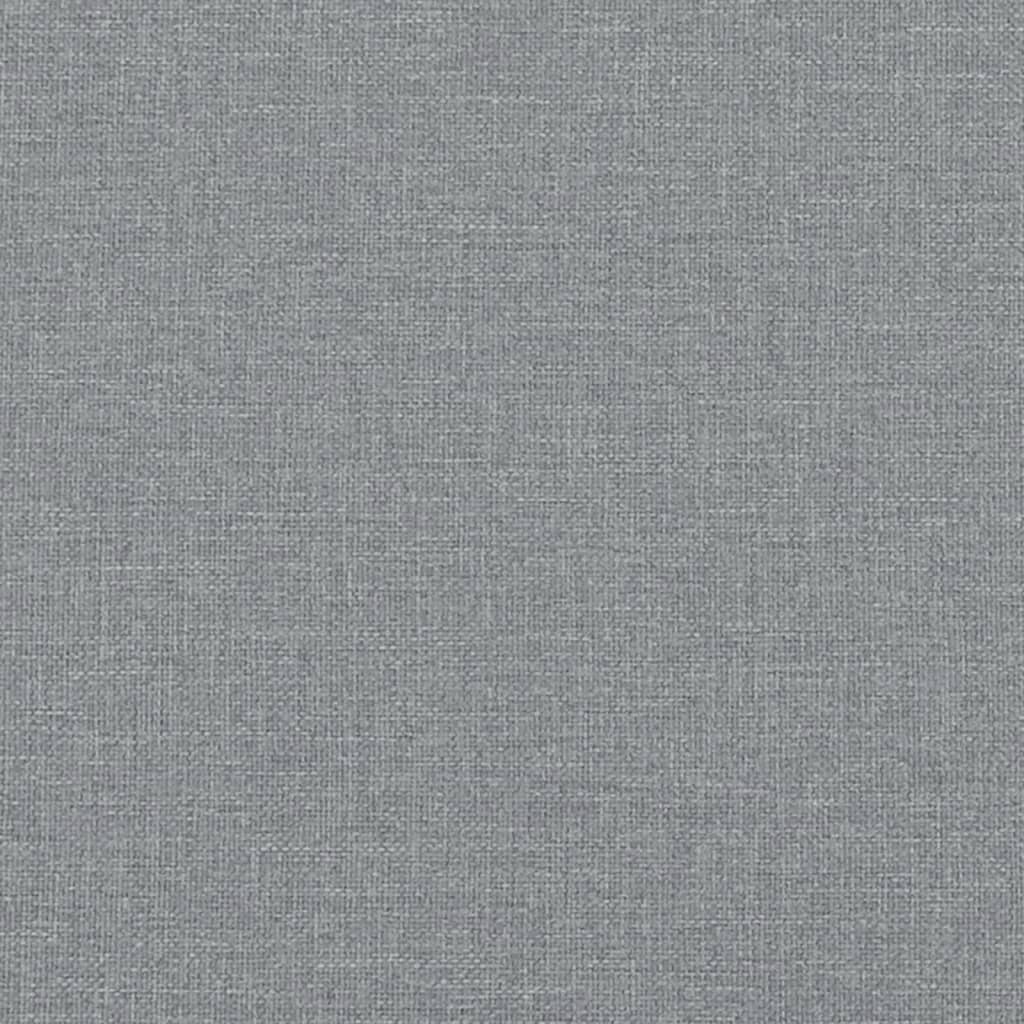 Bed Frame "Dover" Light Grey 80x200 cm Fabric