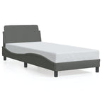 Bed Frame "Dover" Dark Grey 80x200 cm Fabric