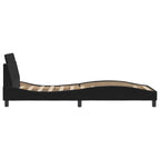 Bed Frame with Headboard "Dover" Black 80x200 cm Velvet