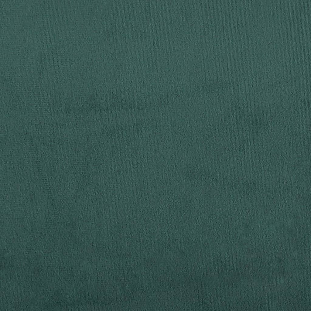 Bed Frame "Dover" Dark Green 80x200 cm Velvet