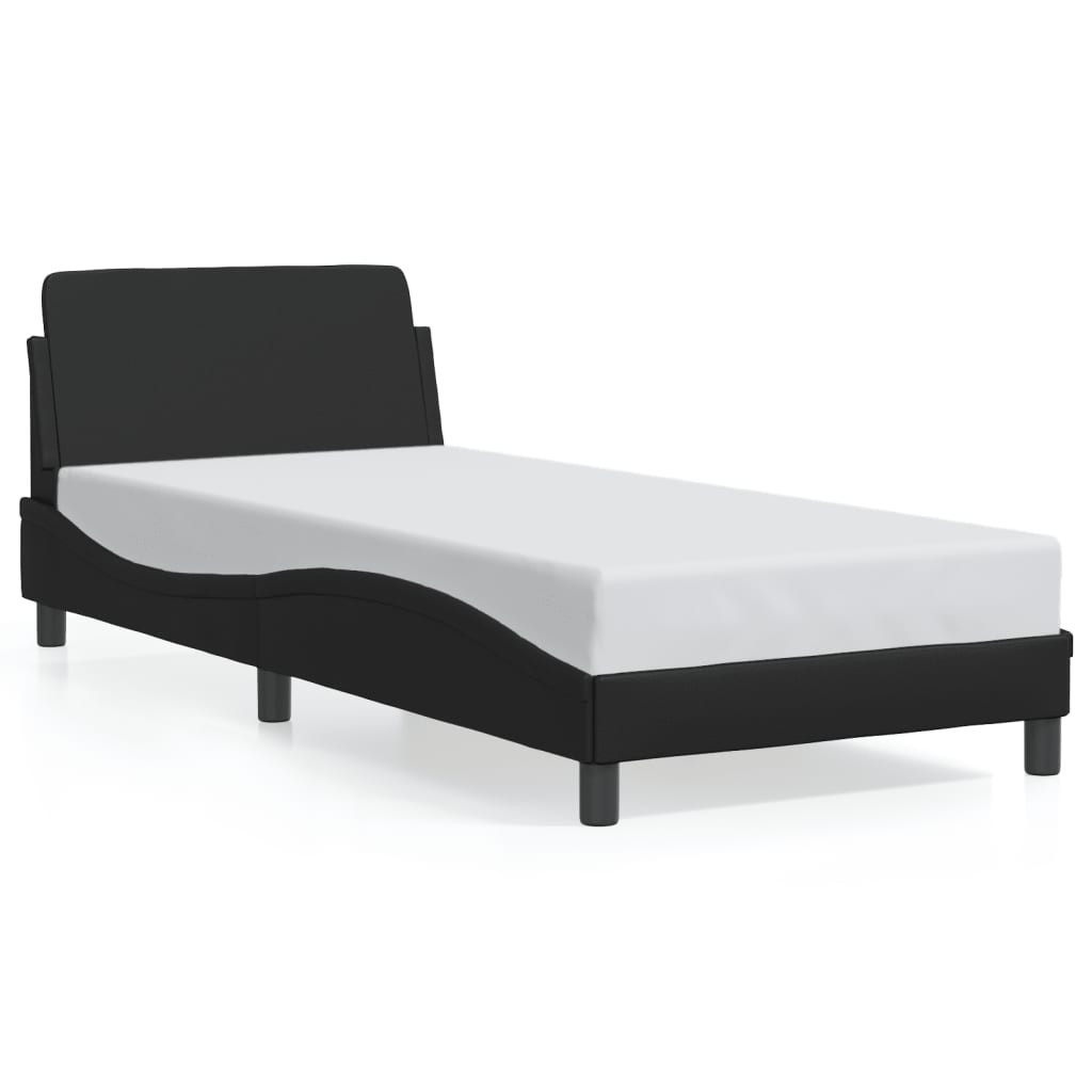 Bed Frame "Dover" Black 80x200 cm Faux Leather