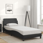 Bed Frame "Dover" Black 80x200 cm Faux Leather