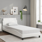 Bed Frame "Dover" White 80x200 cm Faux Leather