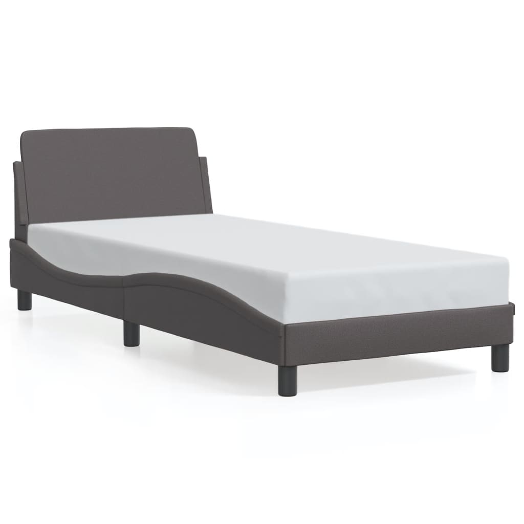 Bed Frame "Dover" Grey 80x200 cm Faux Leather
