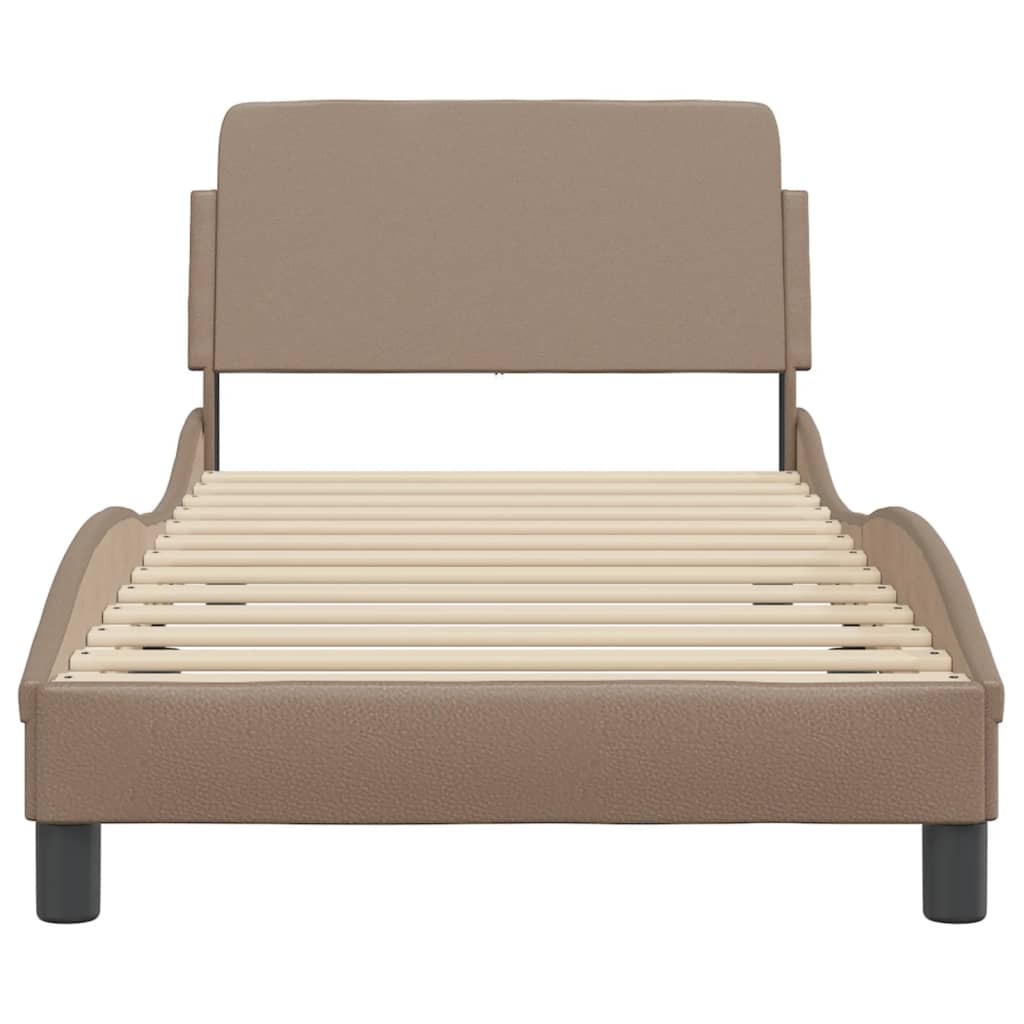 Bed Frame "Dover" Cappuccino 80x200 cm Faux Leather