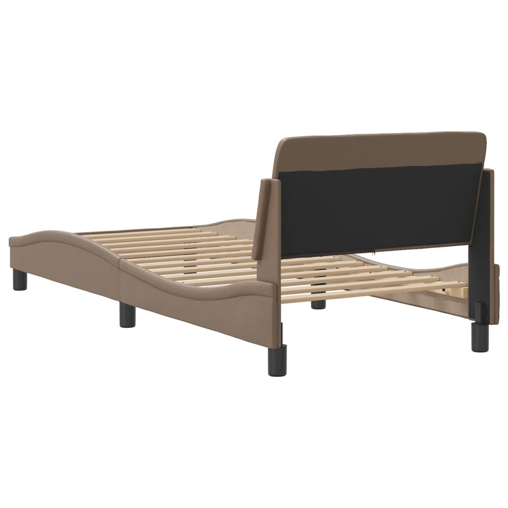 Bed Frame "Dover" Cappuccino 80x200 cm Faux Leather
