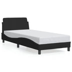 Bed Frame with Headboard "Dover" Black 90x190 cm Fabric