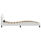Bed Frame "Dover" White 90x190 cm Faux Leather