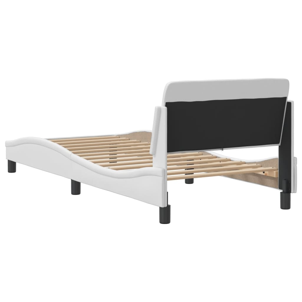 Bed Frame "Dover" White 90x190 cm Faux Leather