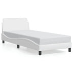 Bed Frame "Dover" White 90x190 cm Faux Leather