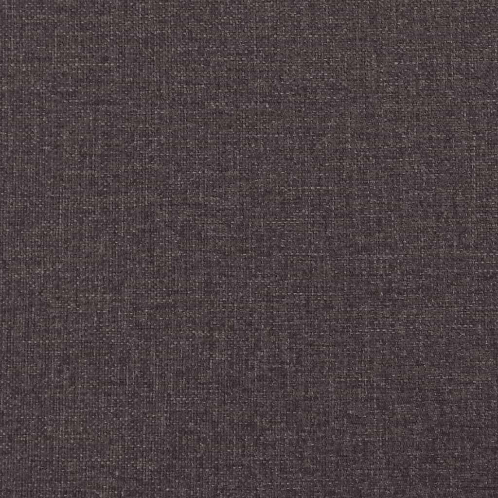 Bed Frame "Dover" Dark Brown 90x200 cm Fabric