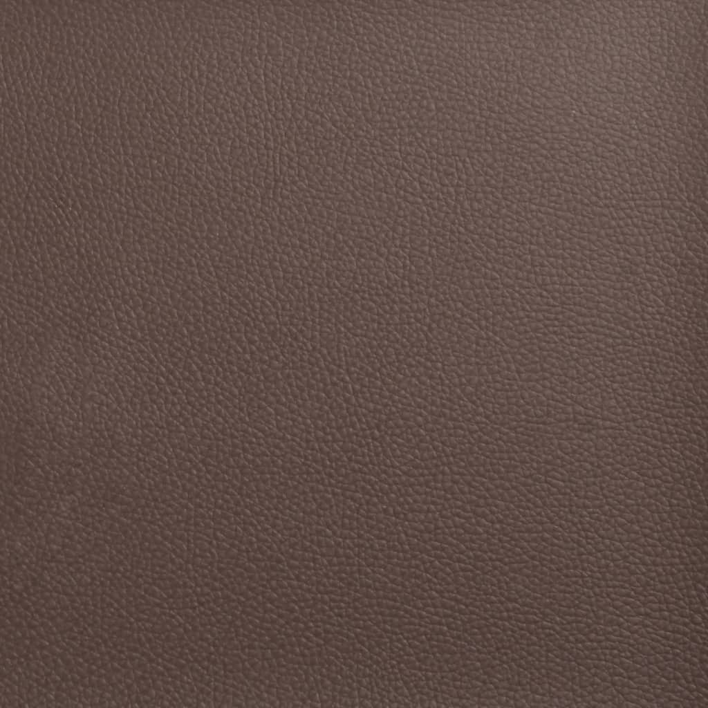 Bed Frame "Dover" Brown 90x200 cm Faux Leather